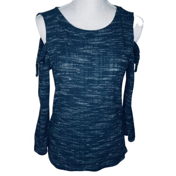LUCKY BRAND Cold Shoulder Top - Size Medium - Picture 2 of 7